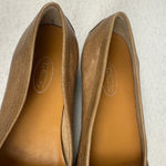 Talbots Womens Leather Perforated Loafer Flat Shoes Size 10 B Beige Casual Photo 3
