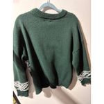 Maurice's Womens Dark Green Geometric Fair Isle Print Long Sleeve Sweater XXL Photo 5