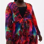 Torrid  Chiffon Tie-Front Pleated Kimono Duster – 4X (NWT) Photo 1