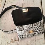 Snake Print Belt Bag White Photo 1