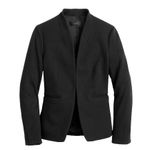 J.Crew NWT Going Out Blazer in Black Stretch Twill Open Front Jacket 6 Photo 0