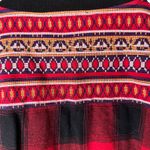 Ruff Hewn Red Buffalo Plaid Bomber Jacket Tribal Trim XL Photo 10