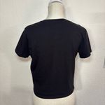 Spirit  Black Cropped Tee with Colorful Skeletons Photo 2