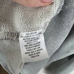 Crown & Ivy Gray Plaid Bow Tie Back Sweatshirt Large Cozy Fall Holiday Pullover Photo 4