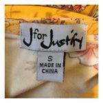 Justify Women's  Mustard Floral Sleeveless Romper Photo 5