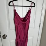 Princess Polly Lioness pink plunging satin midi dress small open back party Photo 3
