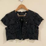 Josie Natori Evening Collection Embroidered Black Bolero One Size NWOT Photo 0