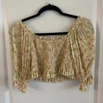 Faithfull the Brand 1112 NWT Faithful The Brand Isadora Puff Sleeve Crop Top Size US 2 Photo 6