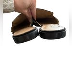 Franco Sarto Black and Pink Embroidered Mules Size 9.5 Photo 2