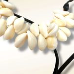 Free People Katie Leather Shell Choker NWT Layered Necklace Beach Bohemian Surf Photo 5