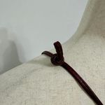 American Vintage Vintage Letisse Soft Leather Clutch Crossbody Wine Red Hinge Opening Purse Photo 6