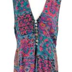 Karen Kane Vintage  Colorful Batik Floral 2 Piece Skirt Tank Top Set size Medium Photo 0