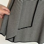 Talbots cardigan open front black and white knit stripe size XS Photo 4