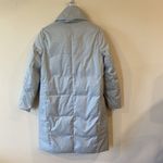 Donna Karan Black Label Light Blue Down Puffer Coat Size Small Photo 4