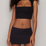 Danielle Guizio  Black Mini Skirt Photo 0