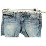 Vintage Armani Jeans Cutoff Denim Shorts Womens 26 Blue Low Rise Grunge Classic Size 6 Photo 5