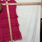 Guess M Pink Milania Tier Ruffle Dress Girlhood Princess Coquette Party Brunch Photo 10