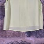 I Love H81 I LOVE H81 Women's Sleeveless Bow Blouse Top Pleated Front Yellow Medium Photo 2