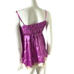 Miss Chievous Miss‎ Chievous purple satin finish tiered lace camisole top large Photo 1