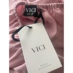 VICI pink halter top, NWT, Crossover style in poly satin. B79, Size XL, $48 Photo 8