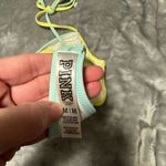 PINK - Victoria's Secret  Yellow and Light Blue Bikini Top Photo 2