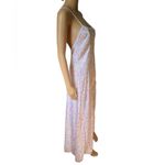 Petra Fashions  Vintage Pastel Romantic Floral Hi Slit Lingerie Maxi Slip Dress Photo 2