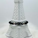 Mama Natural Stone beaded Bracelet Black Photo 1