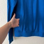 PINK - Victoria's Secret Victoria’s Secret PINK Royal Blue Love Pink Eighty Six Quarter Zip Sweater XS Photo 5