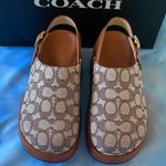 Coach NWT
Women's Sculpted C Signature Jacquard
Logo Platform Clogs Photo 0