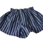 SheIn Women’s Size Small Short Shorts Loose Fit Elastic Waist Blue/White Stripe Photo 1
