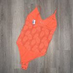NWT Spaghetti Strap Coral Pink Sheer Body Suit Size M/L Size L Photo 6
