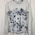 Calia by Carrie Underwood White Pattern Long Sleeve Rashguard Sz.S Photo 3