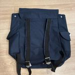 Jean Paul Gaultier Vintage Canvas Navy White Backpack Blue Photo 3