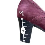 Clarks Sapphire Vase Mary Jane pumps Burgundy suede with patent cap toe size 10 Photo 6