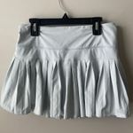 Gold Hinge White  Pleated Skirt Photo 0