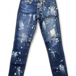 Big star  Nova Denim Hydra Bleach Splatter Jeans SZ 27 Dark Wash Skinny Cigarette Photo 0