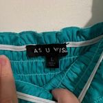 Teal Aqua Blue Smocked Tiered MIDI Dress Size Large NWT Photo 2