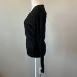 Ralph Lauren Lauren Cotton Blend Horizontal Cableknit Sweater Black Size Small Photo 4