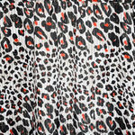 Rebecca Malone Blouse Womens 2X White Red Cheetah Print Leopard Office Casual Photo 5