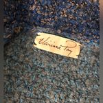Vintage Vivienne Poy handmade full zip designer artsy sweater small pockets rare Blue Photo 4