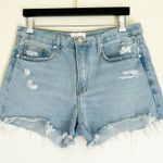 frame denim FRAME Le Brigette Raw Hem Shorts in Legacy Baines 28 Photo 0