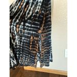 Tiare Hawaii  Eden Tie Dyed Boho Dress Large Blue Brown Photo 3