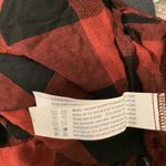 Forever 21  Size Medium Red & Black Plaid Crop Top With Front Knot. New With Tags Photo 6