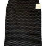 Sag Harbor  Size Large Black White Polka Dot Stretch Pencil‎ Pull On Skirt NEW Photo 0
