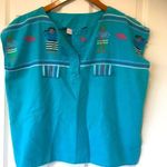 Centro Promocional de artesians skirt top belt set large 100% cotton turquoise Photo 0