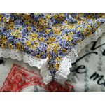 Cupcakes and Cashmere  Andria Deep Indigo Floral Romper NWT Sz (L) Photo 5