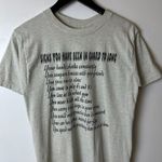 Urban Outfitters Color Flag Guard Humor T Shirt Vintage Y2K Small S Gray Graphic Tee Photo 8