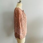 Lucky Brand Printed Vivienne Top- Tan Multi- Size Medium- NWT Photo 5