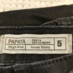 Papaya  Black Denim High Rise Skinny Jeans Size 5 EUC #6903 Photo 6