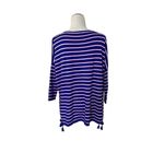 Lilly Pulitzer Elba Sweater COASTAL SHELL STRIPE Twilight Blue size M Photo 3
